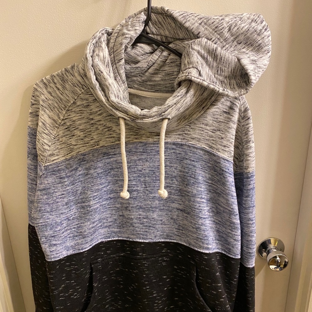 Men's cowl neck hoodie
